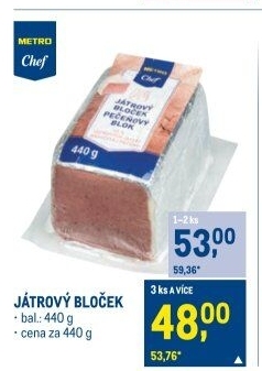 Játrová paštika Metro Chef