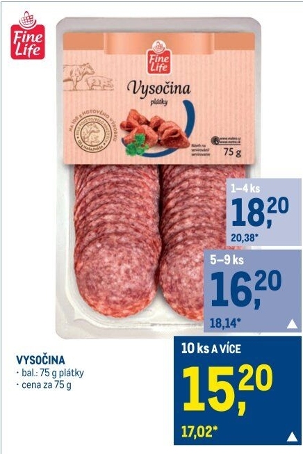 Salám Vysočina Fine Life