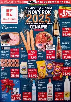 akční leták Kaufland 27.12.2024-31.12.2024