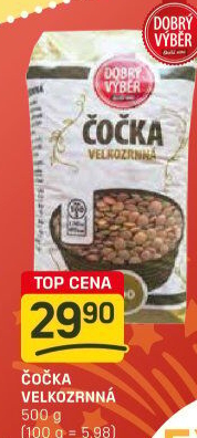 Čočka velkozrnná Dobrý Výběr