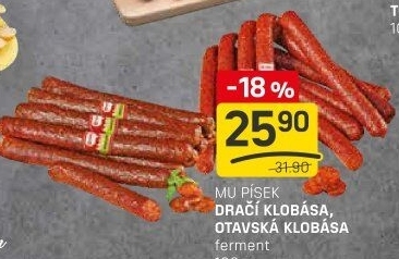 Dračí klobása Maso uzeniny Písek