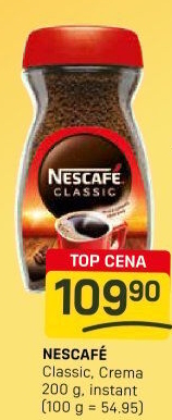 Instantní káva Nescafé Crema