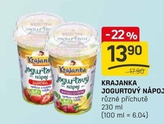 Jogurtový nápoj Krajanka