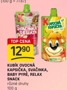 Kapsička ovocná 100% Kubík