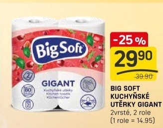 Kuchyňské utěrky 2vrstvé Gigant Big Soft
