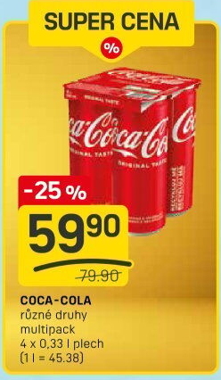 Limonáda Coca Cola - FLOP TOP akcniletaky.com