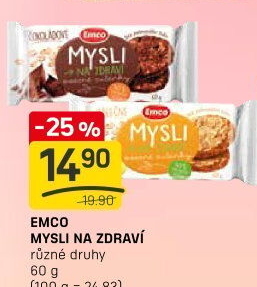 Ovesné sušenky Mysli na zdraví Emco