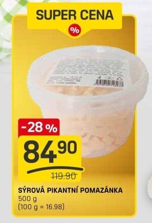 Pikantní sýrová pomazánka