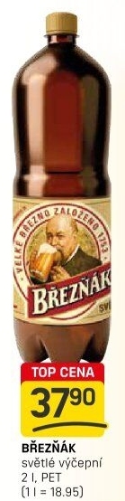 Pivo světlé výčepní 10° Březňák