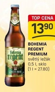 Pivo světlý ležák 12° Premium Bohemia Regent