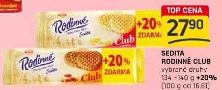 Sušenky Rodinné Club Sedita