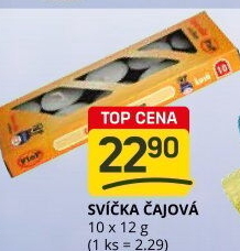 Svíčky čajové Flop