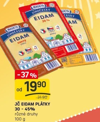Sýr Eidam Jihočeský Madeta