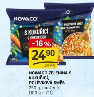 Zeleninová směs s kukuřicí mražená Nowaco