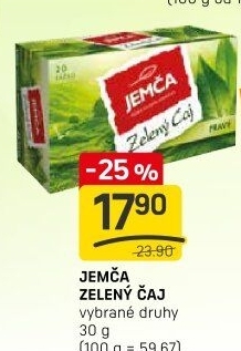 Zelený čaj Jemča