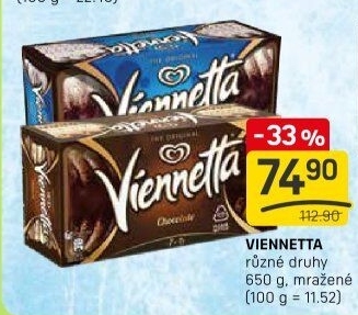 Zmrzlinová roláda Viennetta Algida