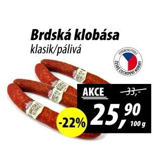 Brdská klobása Maso Příbram