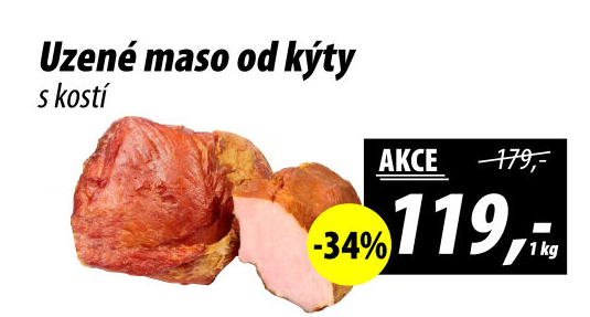 Uzené maso od kýty s kostí
