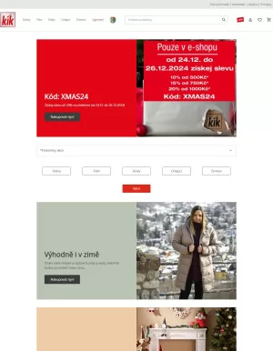 akční leták Kik textil 25.12.2024-31.12.2024