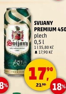 Pivo prémiový ležák 450 Svijany