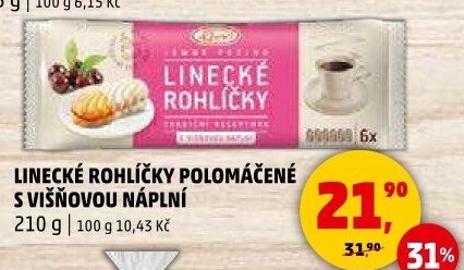 Rohlíčky linecké Klasa Pekárny a cukrárny Klatovy