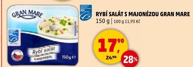 Rybí salát s majonézou Gran Mare