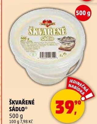 Škvařené sádlo Vepřové hody Maso Příbram