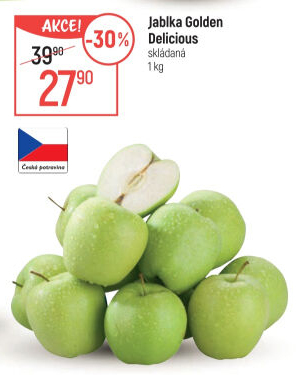 Jablka Golden Delicious
