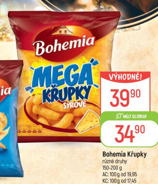 Křupky sýrové Mega Bohemia