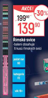 Ohňostroj Římské svíce Tarra