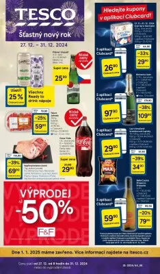 akční leták Tesco 27.12.2024-31.12.2024