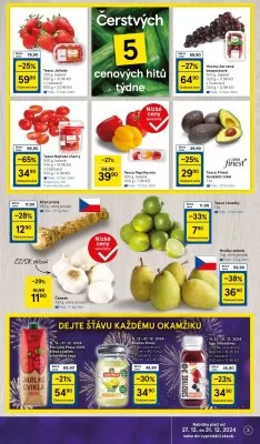 akční leták Tesco 27.12.2024-31.12.2024
