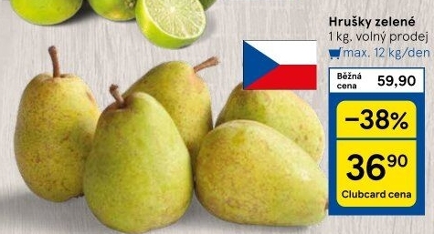 Hrušky zelené