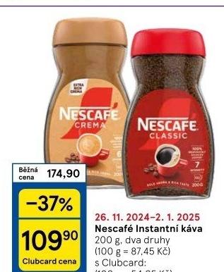 Instantní kávy Nescafé