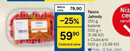 Jahody Tesco
