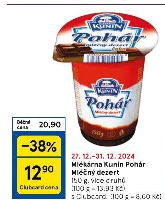 Mléčný Pohár Mlékárna Kunín