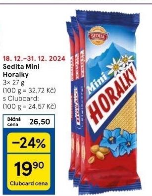 Oplatky Horalky Sedita