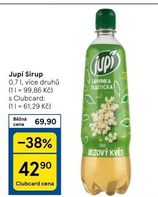 Sirup hustý Lahvinka Jupí