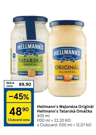Tatarská omáčka Hellmann'
