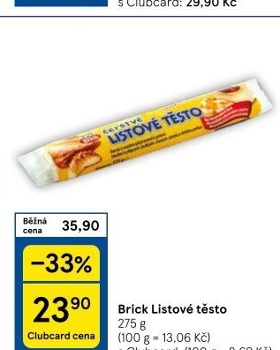 Těsto listové rozválené Brick