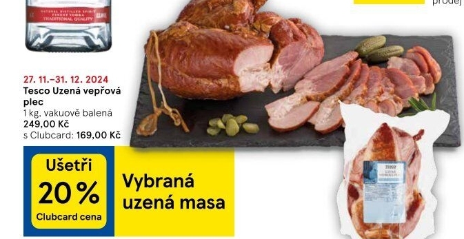 Uzená plec bez kosti Tesco