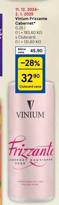 Vína Frizzante Vinium Velké Pavlovice