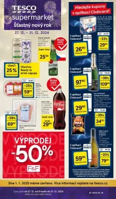 akční leták Tesco 27.12.2024-31.12.2024