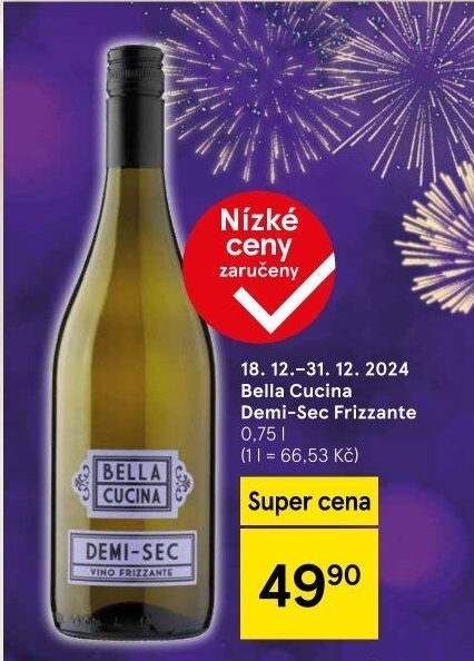 Frizzante Demi Sec Bella Cucina