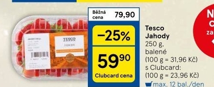 Jahody Tesco