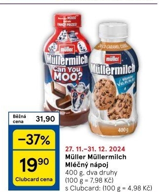 Nápoj mléčný Müllermilch Müller