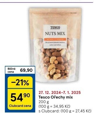 Ořechy mix Tesco