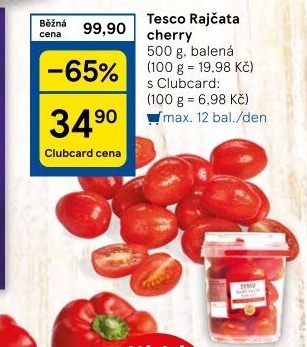 Rajčata cherry Tesco