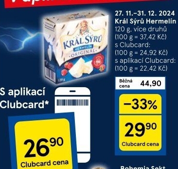 Sýr Hermelín Král sýrů