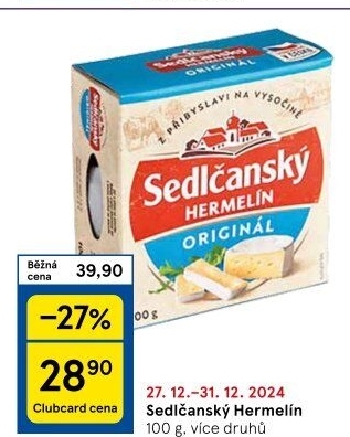 Sýr Hermelín Sedlčanský